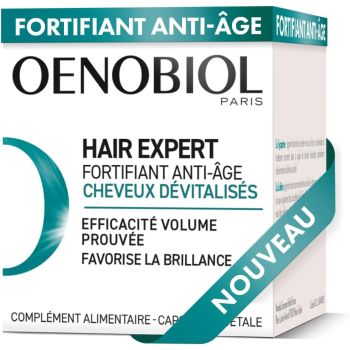 Hair Expert Fortifiant anti-&acirc;ge Oenobiol - bo&icirc;te de 30 capsules
