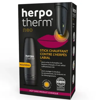 Herpotherm Neo Stick chauffant soin herp&egrave;s labial & boutons de fi&egrave;vre - une unit&eacute;
