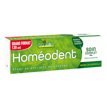 Hom&eacute;odent soin complet dents et gencives go&ucirc;t chlorophylle Boiron - tube de 120 ml