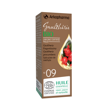 Huile essentielle Gaulth&eacute;rie bio n&deg;09 Arkopharma - flacon de 10 ml