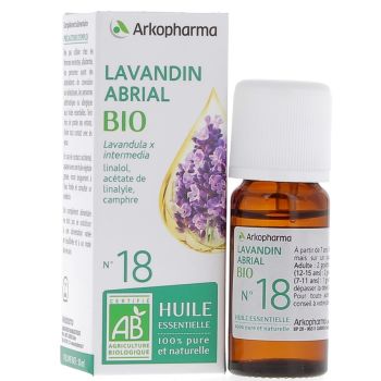 Huile Essentielle Lavandin Abrial Bio n&deg;18 Arkopharma - flacon de 10 ml