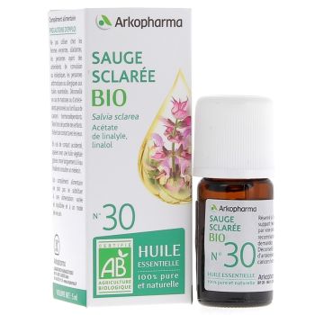 Huile Essentielle Sauge Sclar&eacute;e Bio n&deg;30 Arkopharma - flacon de 5 ml