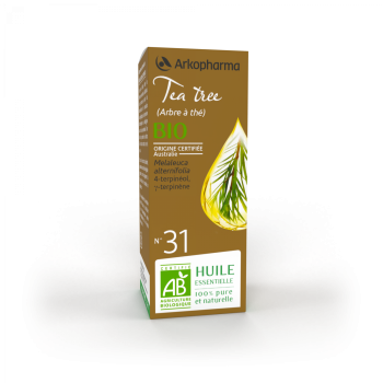 Huile essentielle Tea Tree (arbre &agrave; th&eacute;) Bio n&deg;31 Arkopharma - flacon de 10 ml