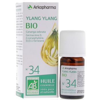Huile Essentielle Ylang Ylang Bio n&deg;34 Arkopharma - flacon de 5 ml