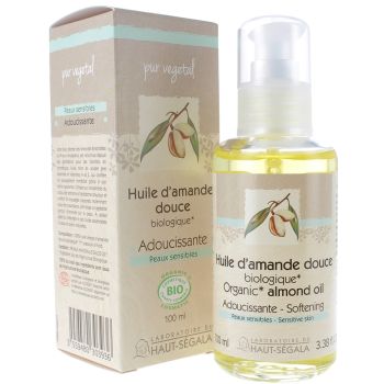 Huile d'Amande Douce Bio Adoucissante Laboratoire Haut-S&eacute;gala - flacon de 100 ml