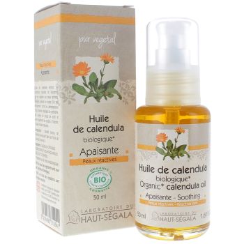 Huile de Calendula Bio Apaisante Laboratoire Haut-S&eacute;gala - flacon de 50 ml
