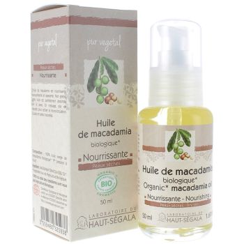 Huile de Macadamia Bio Nourissante Laboratoire Haut-S&eacute;gala - flacon de 50 ml