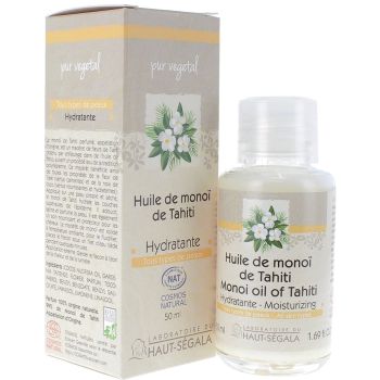 Huile de Mono&iuml; de Tahiti Bio Hydratante Laboratoire Haut-S&eacute;gala - flacon de 50 ml