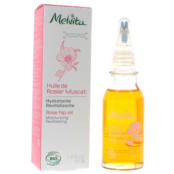 Huile de rosier muscat bio Melvita - flacon goutte &agrave; goutte 50 ml