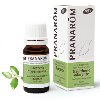 Huile essentielle de Gaulth&eacute;rie odorante bio Pranarom - flacon de 10 ml