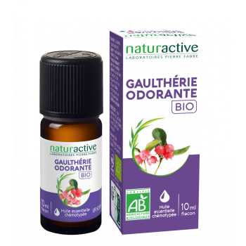 Huile essentielle Gaulth&eacute;rie odorante bio Naturactive - flacon de 10ml