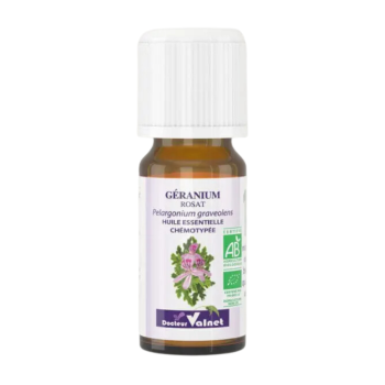 Huile essentielle G&eacute;ranium rosat Bio Dr Valnet - 10 ml