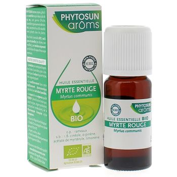 Huile essentielle Myrte rouge BIO Phytosun Ar&ocirc;ms - Flacon de 10 ml