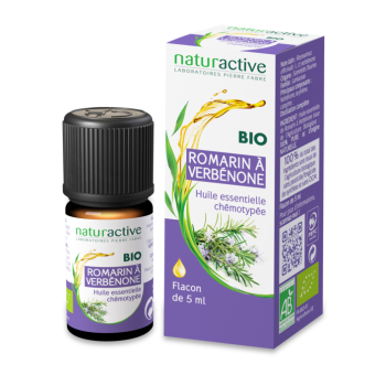Huile essentielle Romarin &agrave; verb&eacute;none Naturactive - flacon de 5 ml