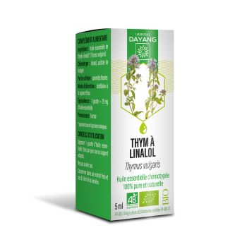 Huile essentielle Thym &agrave; linalol Bio Dayang - flacon de 5ml