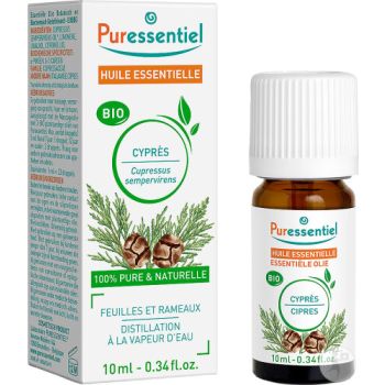 Huile essentielle bio Cypr&egrave;s Puressentiel - flacon de 10 ml