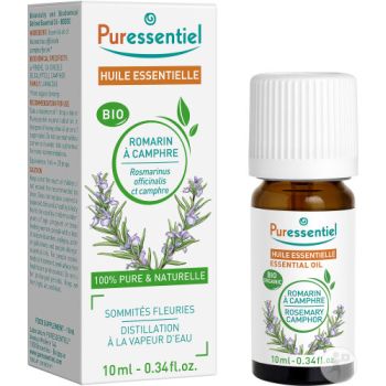 Huile essentielle bio Romarin &agrave; cin&eacute;ole Puressentiel - flacon de 10 ml