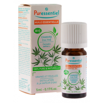 Huile essentielle chanvre cultiv&eacute; Puressentiel - flacon de 5ml