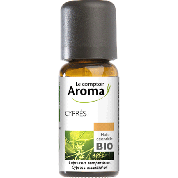 Huile essentielle de Cypr&egrave;s bio Le Comptoir Aroma - flacon de 10 ml