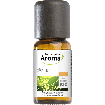 Huile essentielle de G&eacute;ranium Le Comptoir Aroma - flacon de 5ml