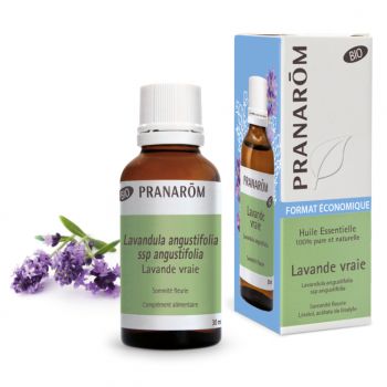 Huile essentielle de Lavande vraie bio Pranar&ocirc;m - flacon de 30 ml