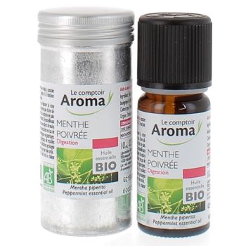 Huile essentielle de Menthe Poivr&eacute;e Le Comptoir Aroma - flacon de 10 ml