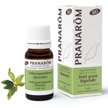 Huile essentielle de Petit grain bigarade bio Pranar&ocirc;m - flacon de 10 ml