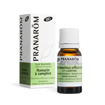 Huile essentielle de Romarin &agrave; camphre bio Pranar&ocirc;m - flacon de 10 ml