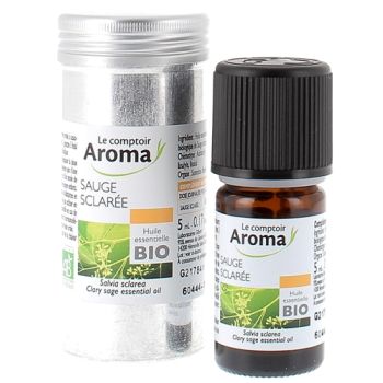 Huile essentielle de Sauge sclar&eacute;e Le Comptoir Aroma - flacon de 5 ml