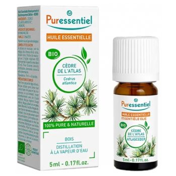Huile essentielle de c&egrave;dre de l'atlas bio Puressentiel - flacon de 5 ml