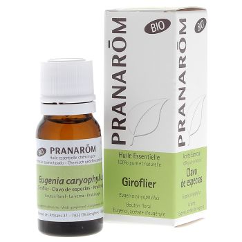 Huile essentielle de giroflier bio Pranar&ocirc;m - flacon de 10 ml