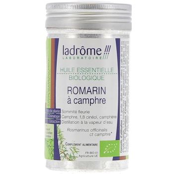 Huile essentielle romarin &agrave; camphre Bio Ladr&ocirc;me - flacon de 10 ml