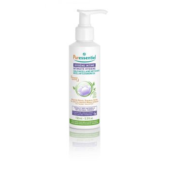 Huile micellaire nettoyante hygi&egrave;ne intime bio Puressentiel - flacon de 150ml