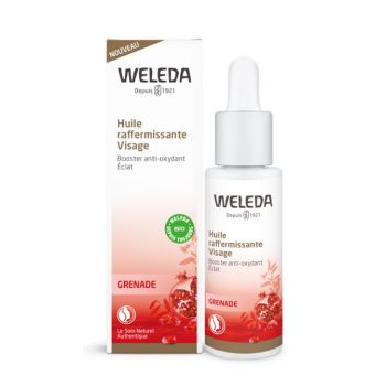 Huile raffermissante visage &agrave; la grenade Bio Weleda - Flacon Compte-Goutte de 30 ml