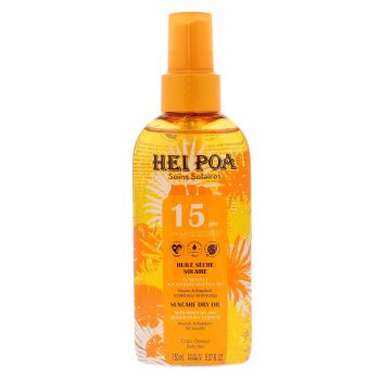 Huile s&egrave;che solaire SPF15 Hei Poa - spray de 150ml