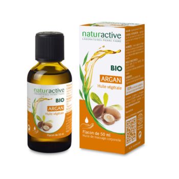 Huile v&eacute;g&eacute;tale d'argan BIO Naturactive - flacon de 50 ml