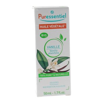 Huile v&eacute;g&eacute;tale vanille bio Puressentiel - flacon de 50 ml