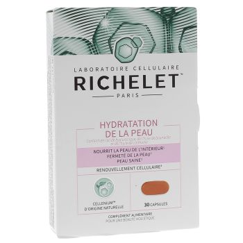 Hydratation de la peau Richelet - bo&icirc;te de 30 capsules