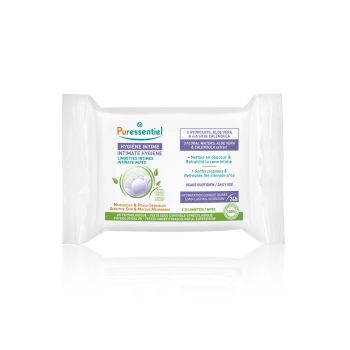 Hygi&egrave;ne intime Lingettes intimes Puressentiel - paquet de 25 lingettes