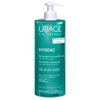 Hys&eacute;ac gel nettoyant anti-imperfections Uriage - flacon pompe de 500ml