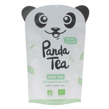 Iced tea d&eacute;tox menthe citron Panda Tea - 28 sachets
