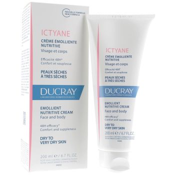 Ictyane Cr&egrave;me Emolliente Hydratante Ducray - tube de 200 ml