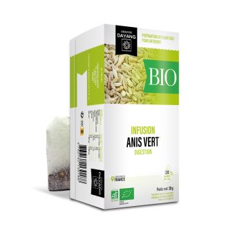 Infusion Anis vert bio digestion Dayang - bo&icirc;te de 20 sachets