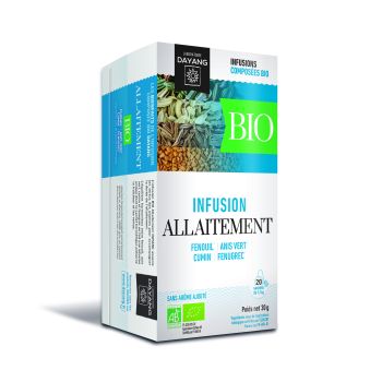 Infusion Allaitement bio Dayang - boîte de 20 sachets