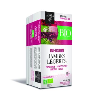 Infusion Bio jambes l&eacute;g&egrave;res Dayang - bo&icirc;te de 20 sachets