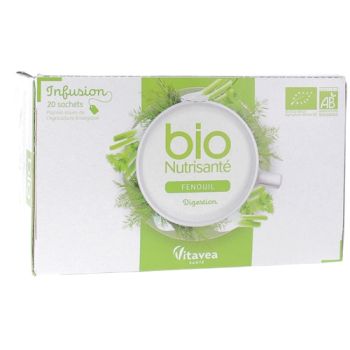 Infusion Fenouil bio Nutrisant&eacute; - bo&icirc;te de 20 sachets
