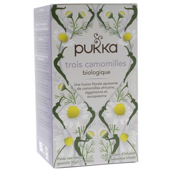 Infusion Trois camomilles bio Pukka - bo&icirc;te de 20 sachets
