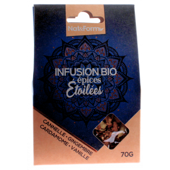 Infusion bio &eacute;pices &eacute;toil&eacute;es Nat&form - sachet de 70g
