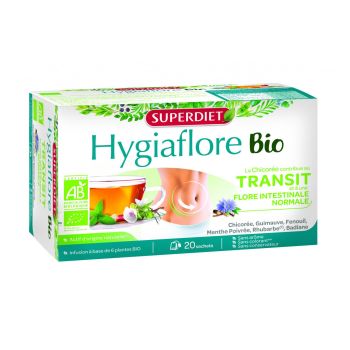 Infusion transit Hygiaflore bio Superdiet - bo&icirc;te de 20 sachets