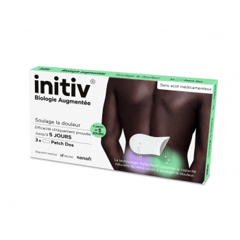 Initiv Patch dos anti-douleur Sanofi - bo&icirc;te de 3 patchs